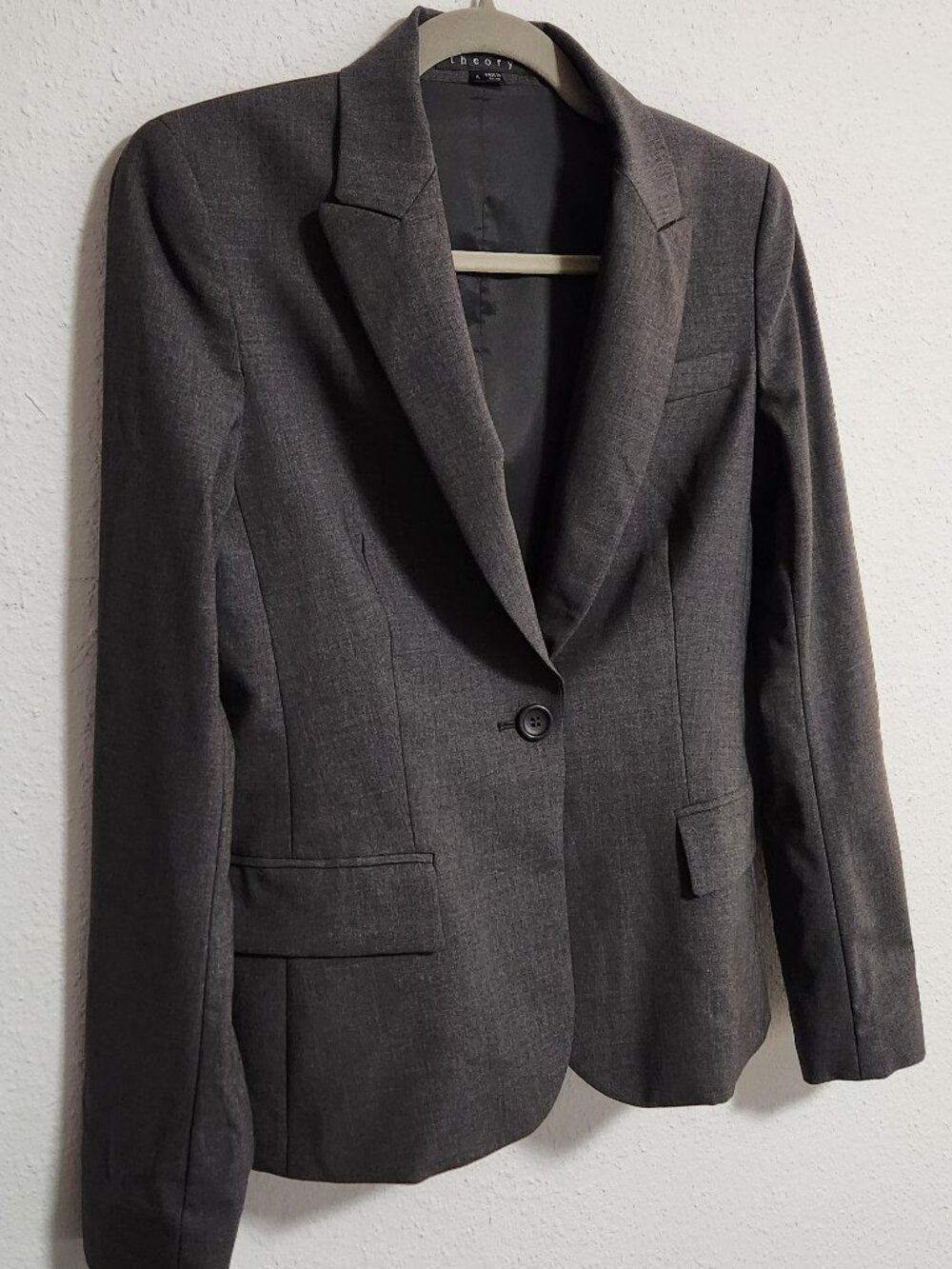 Theory | Charcoal Gray Gabe B Wool Blazer Suit Jacket 4
